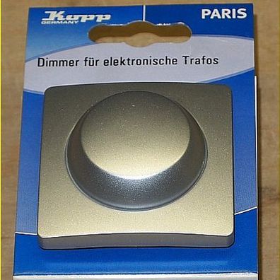 Kopp Paris - Dimmer mit Wippen- Wechselschalter für elektronische Trafos