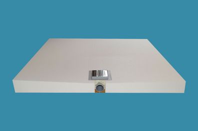 Duschboard Ebenerdig Befliesbar 100x100x8,5cm Modulelement Punktablauf 52L MIN.
