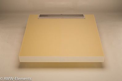 Bodengleiches Duschboard Duschrinne Montiert - 100x80x8,5cm 40-L. PRO MIN.