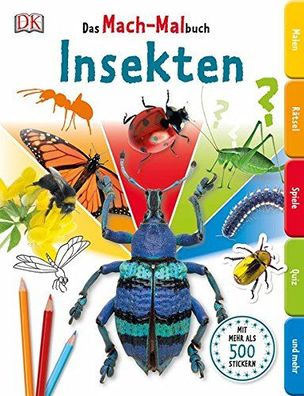 Insekten Das Mach-Malbuch 500 Sticker NEU NEW