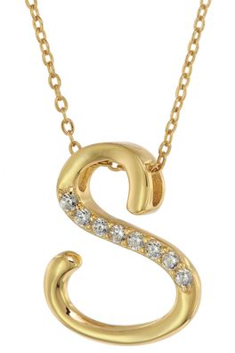 trendor Schmuck Damen-Halskette Gold auf Silber mit Zirkonias 75852