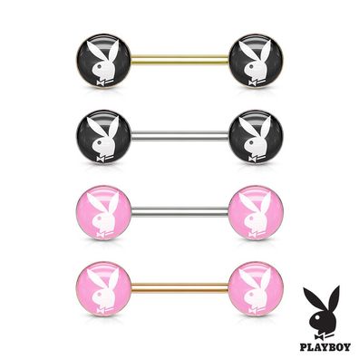 Brustwarzenpiercing - Playboy Piercing 14mm Brustpiercing Hantel #608