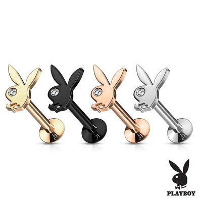 Tragus Piercing - Ohrring Playboy Bunny Zirkonia Piercing Ohr