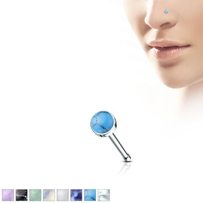 Nasenpiercing - Nasenstecker Stud Piercing Stein Stecker Nasen Piercing #546