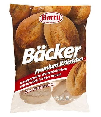 Harry Brot Bäcker Premium-Krüstchen zum Fertigbacken, 6 Stück, 480 g