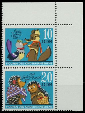 DDR Zusammendruck Nr SZd126 postfrisch SENKR PAAR ECKE- SBD1CB2