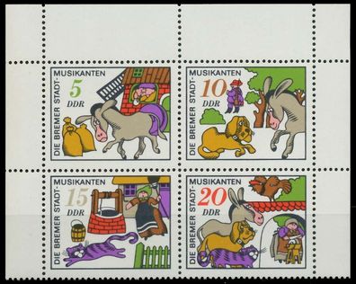 DDR Zusammendruck Nr 1717VB postfrisch Viererblock ORA X12AAF2