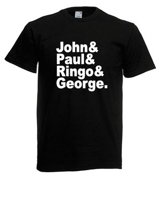 Herren T-Shirt l Beatles Namen I Musik l Kult l Größe bis 5XL