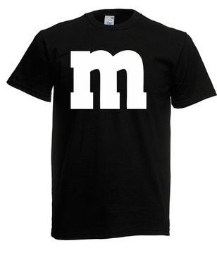 Herren T-Shirt l M&M Karneval Gruppen Kostüm Fasching l Größe bis 5XL