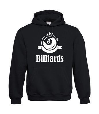 Billiard Ball schwarze Acht I Sprüche I Fun I Lustig bis 5XL I Herren Hoodie