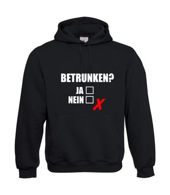 Betrunken ja oder nein Kirmes P I Sprüche I Fun I Lustig bis 5XL I Herren Hoodie