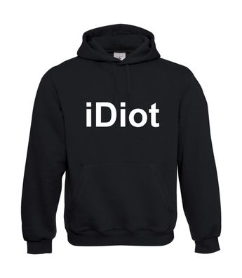 iDiot I Sprüche I Fun I Lustig bis 5XL I Herren Hoodie