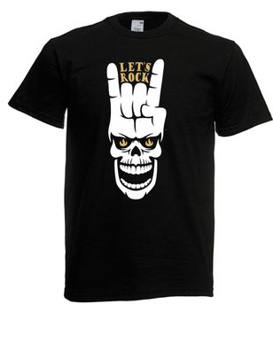 Herren T-Shirt Lets rock music related bis 5XL