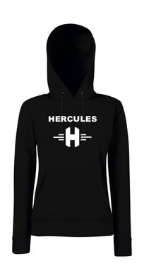 Hercules Logo + Schriftzug l Girlie Kapuzenpullover