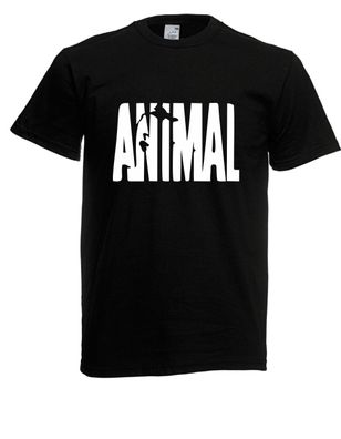 Herren T-Shirt l ANIMAL - Tier Fitness Body Sport l Größe bis 5XL