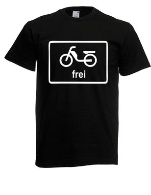 Herren T-Shirt l Mofa frei! l Größe bis 5XL
