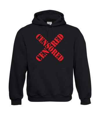 Zensur Censored Politik Staatli I Sprüche I Fun I Lustig bis 5XL I Herren Hoodie