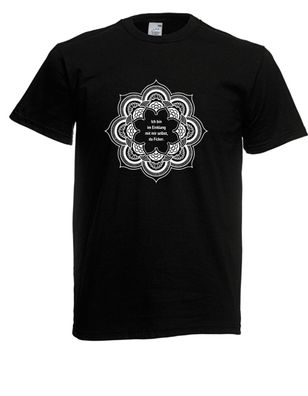 Herren T-Shirt l Ich bin im Einklang mit mir selbst l Größe bis 5XL