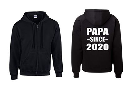 Kapuzenjacke - Papa since 2020 Papa Vatertag ( Sprüche / Lustig / Fun / Spaß )
