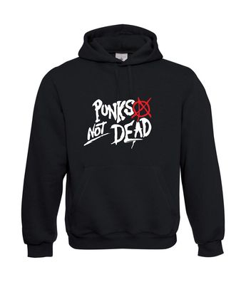 Punks Not Dead I Sprüche I Fun I Lustig bis 5XL I Herren Hoodie