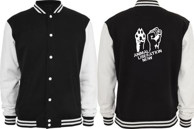 Collegejacke - Animal Liberation Neu ( Sprüche / Lustig / Fun / Spaß )