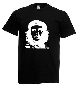 Herren T-Shirt CHE Guevara Red Star Stern Revolution Größe bis 5XL