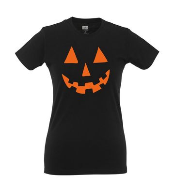 Halloween Kürbis Kopf I Fun I Lustig I Sprüche I Girlie Shirt