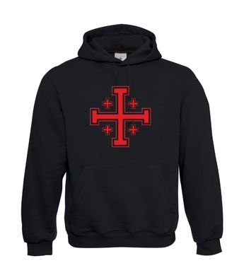 Jerusalem Kreuz I Sprüche I Fun I Lustig bis 5XL I Herren Hoodie