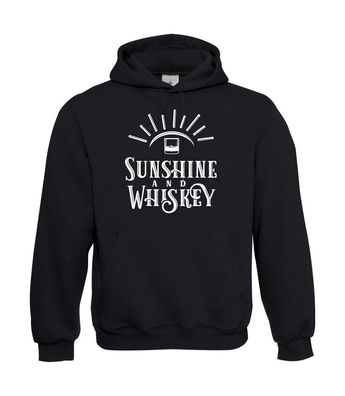 Sunshine and Whiskey I Sprüche I Fun I Lustig bis 5XL I Herren Hoodie