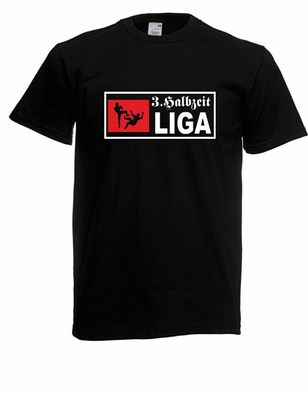 Herren T-Shirt 3. Halbzeit für Fussball Fans bis 5XL (Fußball / Kampfsport)