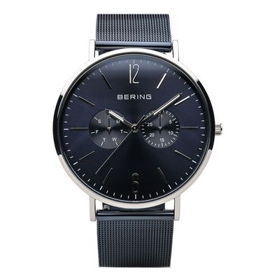 Bering Herren Uhr Armbanduhr Classic Multifunktion - 14240-308 Meshband