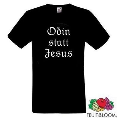 T-Hemd - Odin statt Jesus (T-Shirt / Wikinger / Germanen / Heiden / Thorshammer)