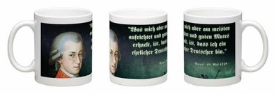 Wolfgang Amadeus Mozart, Kaffeebecher, Kaffeetasse, Kaffeepot