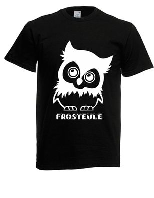 Herren T-Shirt Frosteule Größe bis 5XL