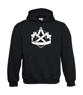 Zunftwappen Wappen Zimmerleute I Sprüche I Fun I Lustig bis 5XL I Herren Hoodie