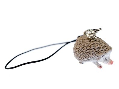 Igel Handyanhänger Miniblings Handyschmuck Kinderschmuck Herbst Tier Gummi