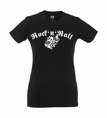 Rock and Roll Würfel Girlie Shirt