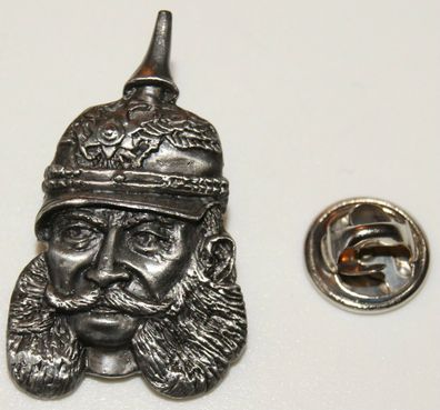 Kaiser Wilhelm der 1. Erste Kopf Pickelhaube l Anstecker l Abzeichen l Pin 312