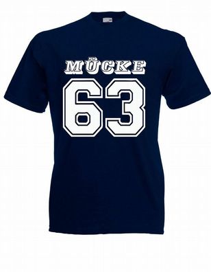 Herren T-Shirt Mücke 63 Größe bis 5XL