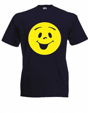 Herren T-Shirt Smilie bis 5XL (Lachen / Gesicht / fröhlich)