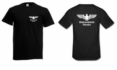 Herren T-Shirt Waffenschmiede München (Front + Rückendruck) bis 5XL