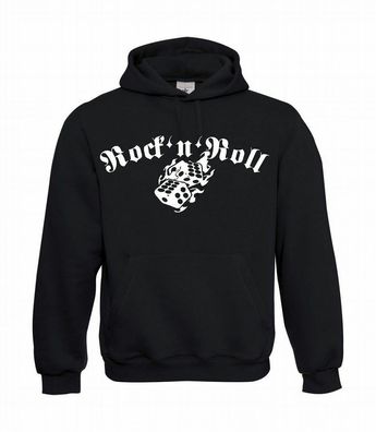 Rock and Roll Würfel Herren Hoodie I Kapu I Kapuzenpullover bis 5XL