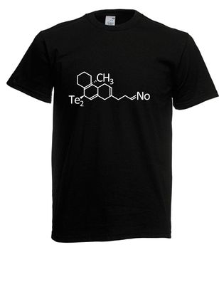 Herren T-Shirt Techno Molekül