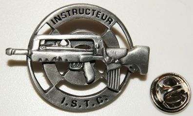 ISTC Instructeur Fremdenlegion Gewehr Militär l Anstecker l Abzeichen l Pin 112