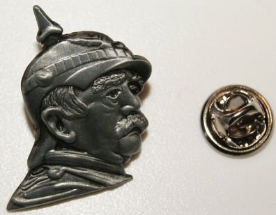 Otto von Bismarck Kopf Pickelhaube Militaria l Ansteckerl Abzeichen l Pin 121