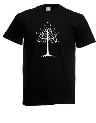 Herren T-Shirt Weiße Baum Gondors Größe bis 5XL