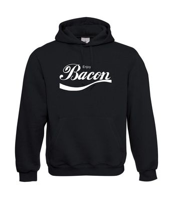 Enjoy Bacon I Sprüche I Fun I Lustig bis 5XL I Herren Hoodie