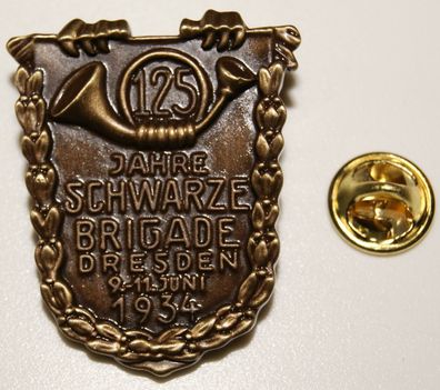 Schwarze Brigade 125 Jahre Dresden 9.-11. Juni 1934 l Anstecker l Pin 34