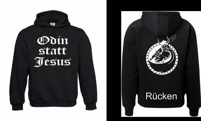 Odin statt Jesus - Krieger Herren Hoodie I Kapu I Kapuzenpullover bis 5XL