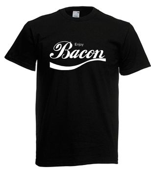 Herren T-Shirt Enjoy Bacon Größe bis 5XL